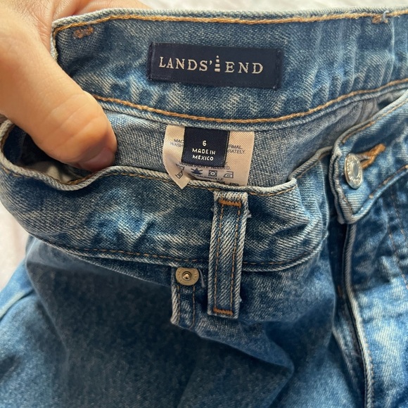 Lands' End Relaxed Blue Jeans Classic Comfort - Picture 3 of 4